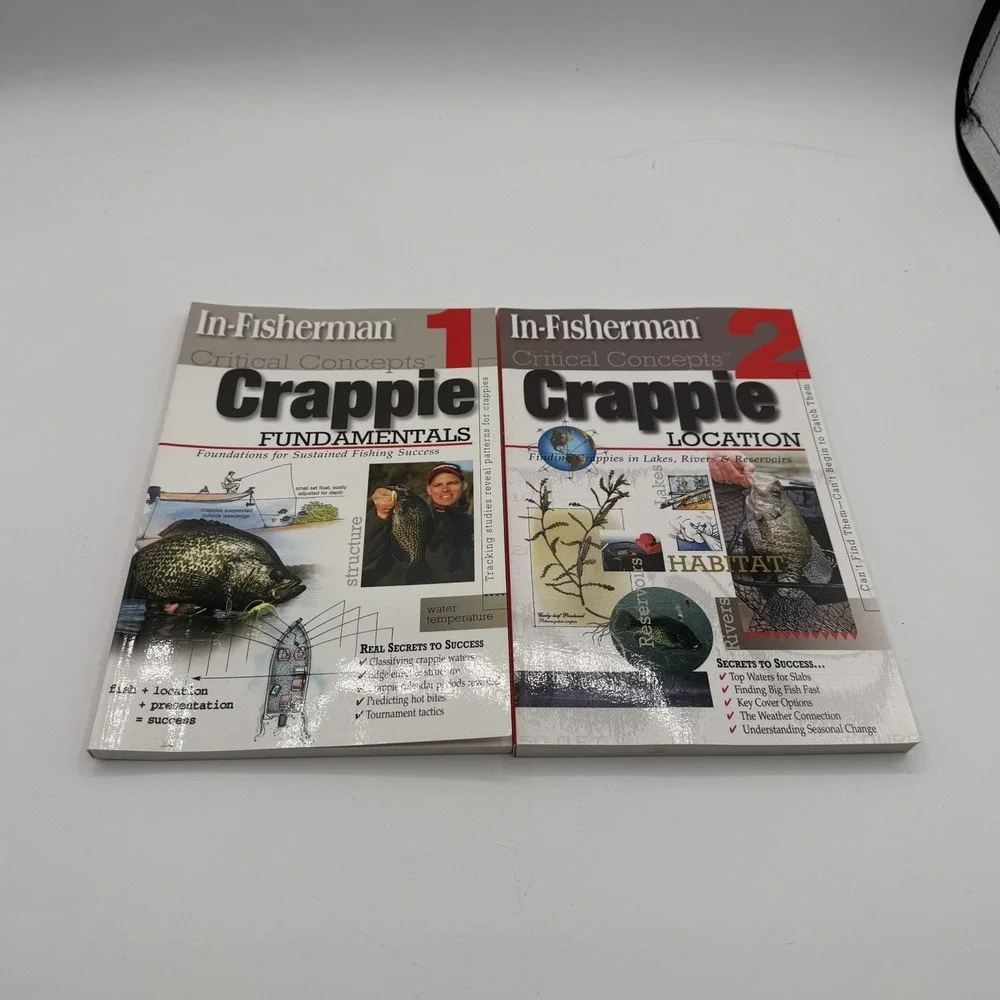 In Fisherman Critical Concepts‎ Crappie Fundamentals + Location 1 + 2 Book Set